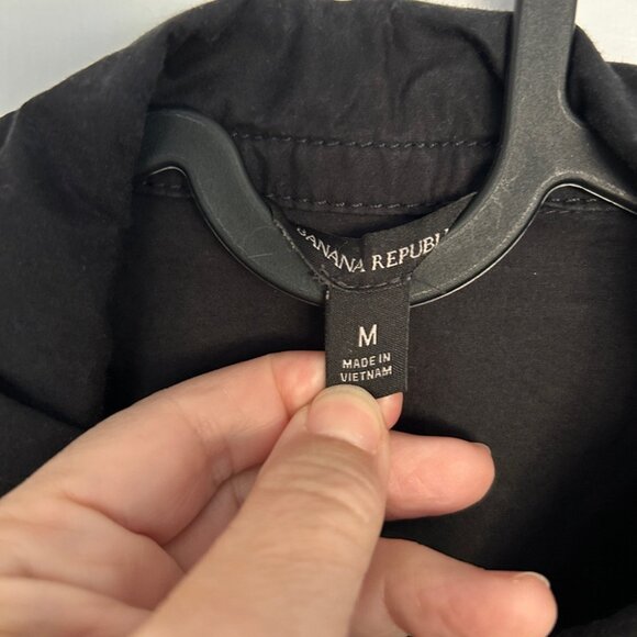 Women’s Black Banana Republic Utility Jumpsuit in Lightweight Cotton M - Picture 6 of 12